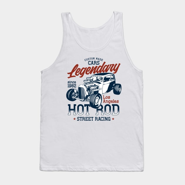 Hot Rod Street Racing Los Angeles Tank Top by Verboten